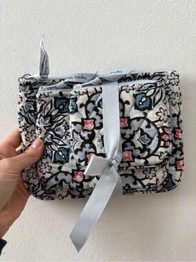 3 Vera Bradley Cosmetic Organizer Change Purses Lisbon Medallion